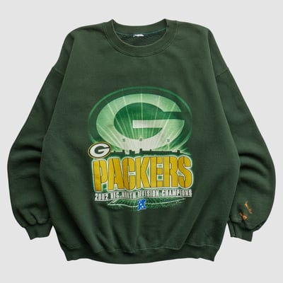 Green Bay Packers 2002 Pullover Sweatshirt - Green - M by Fanatics Real Vintage