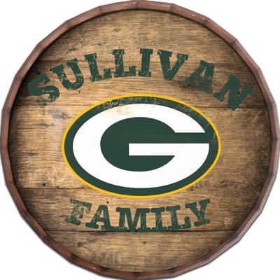 Green Bay Packers 24" Personalized Barrel Top