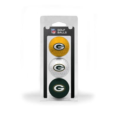 Green Bay Packers 3-Pack Multi-Colored Team Golf Ball Set