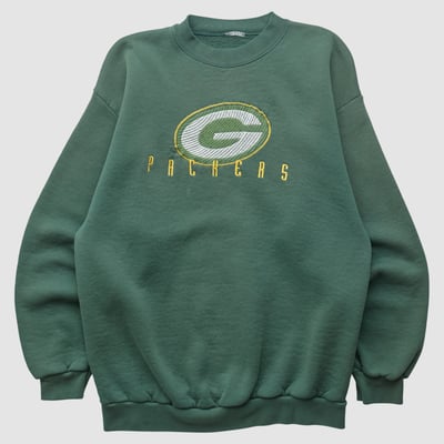 Green Bay Packers 90s Pullover Sweatshirt - Green - XS by Fanatics Real Vintage