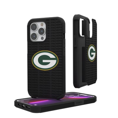 Green Bay Packers iPhone Rugged Case with Text Design