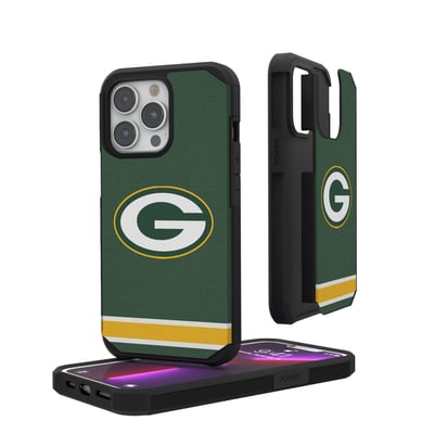 Green Bay Packers iPhone Rugged Stripe Design Case