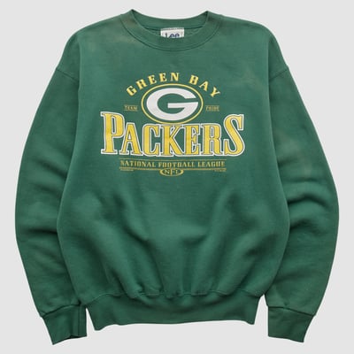 Green Bay Packers Lee Apparel 90s Pullover Sweatshirt - Green - S by Fanatics Real Vintage