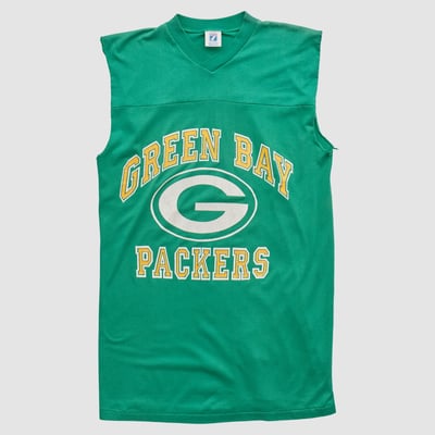 Green Bay Packers Logo 7 90s Tank - Green - XS by Fanatics Real Vintage