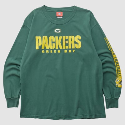 Green Bay Packers NFL 2000s Long Sleeve T-shirt - Green - M by Fanatics Real Vintage
