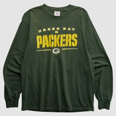 Green Bay Packers NFL 2000s Long Sleeve T-shirt - Green - M by Fanatics Real Vintage