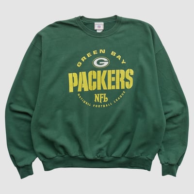 Green Bay Packers NFL 2000s Pullover Sweatshirt - Green - L by Fanatics Real Vintage