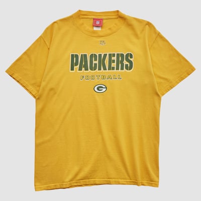 Green Bay Packers NFL 2000s T-shirt - Yellow - S by Fanatics Real Vintage