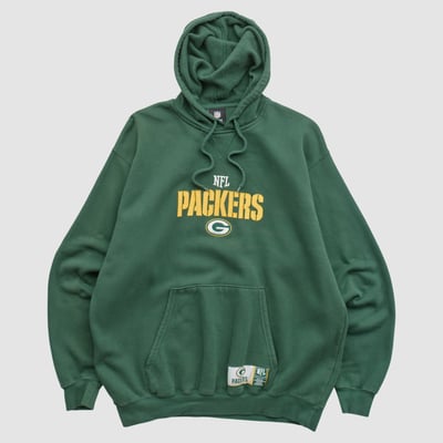 Green Bay Packers NFL 2010s Hooded Pullover Sweatshirt - Green - S by Fanatics Real Vintage