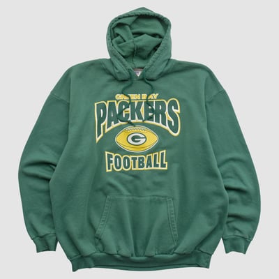 Green Bay Packers NFL 2010s Hooded Pullover Sweatshirt - Green - XL by Fanatics Real Vintage