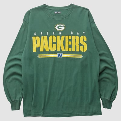 Green Bay Packers NFL 2010s Long Sleeve T-shirt - Green - M by Fanatics Real Vintage