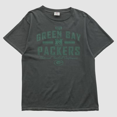 Green Bay Packers NFL 2010s T-shirt - Charcoal - S by Fanatics Real Vintage