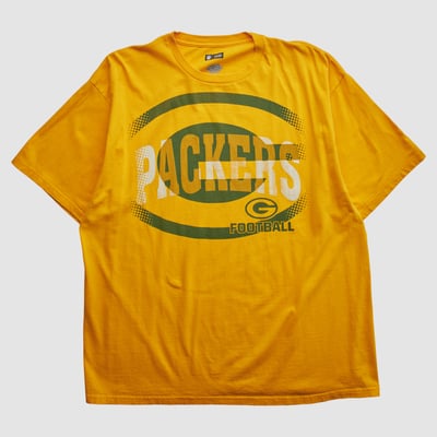 Green Bay Packers NFL 2010s T-shirt - Yellow - L by Fanatics Real Vintage