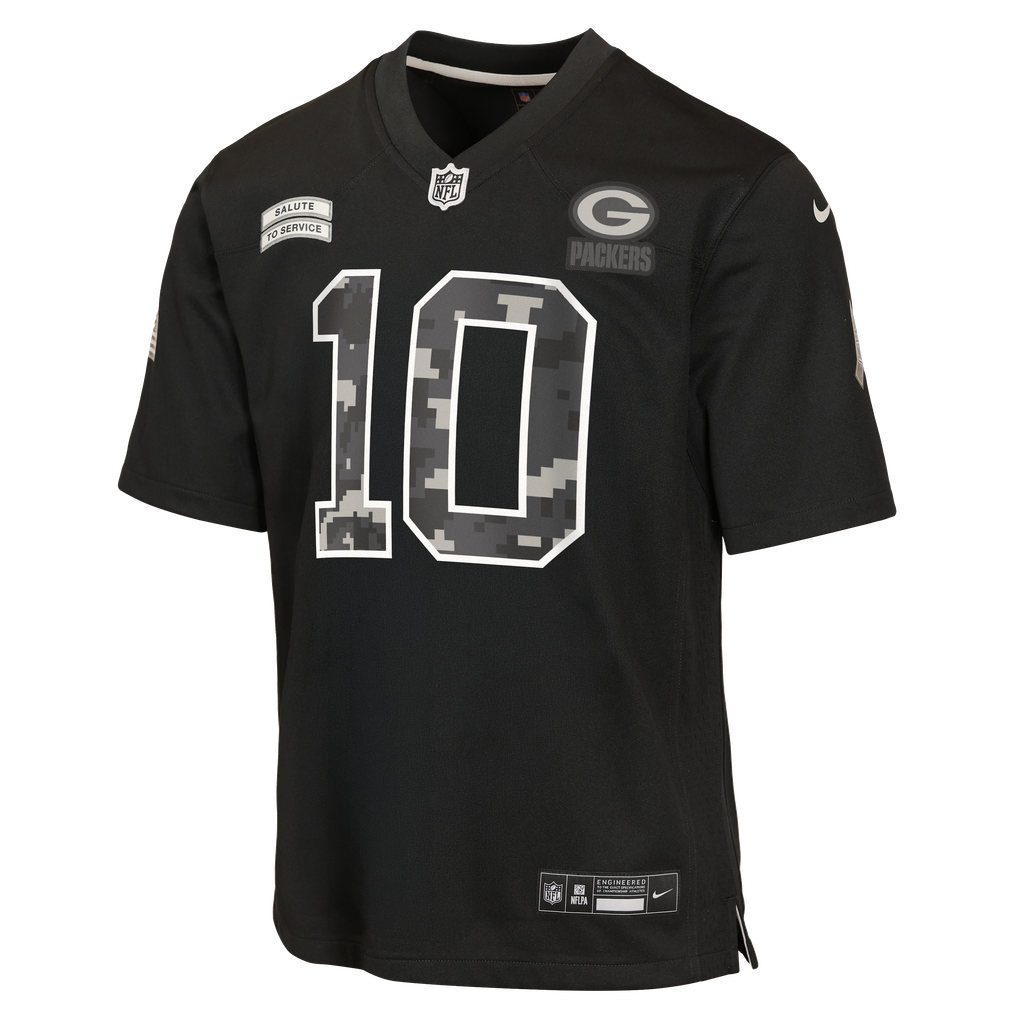Green Bay Packers Nike 2026 Salute To Service Jersey - Jordan Love - Youth