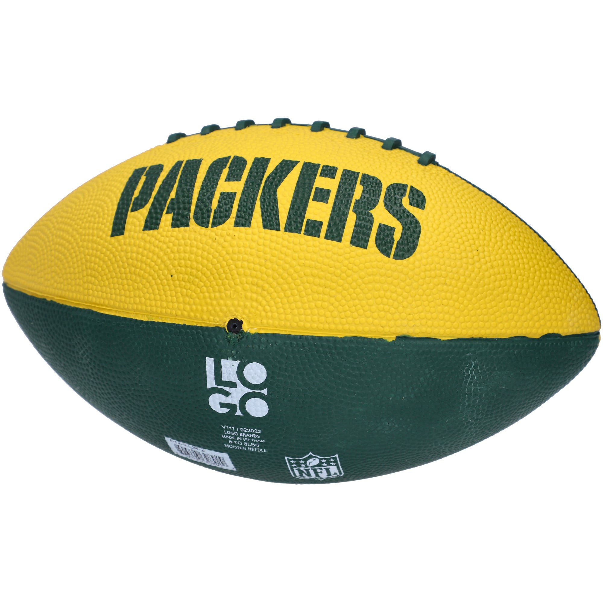 Football junior avec logo en forme d'hélice des Green Bay Packers