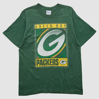 Green Bay Packers Pro Player 90s T-shirt - Green - M by Fanatics Real Vintage