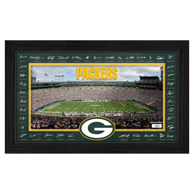 Green Bay Packers Highland Mint 12" x 20" 2026 Signature Gridiron Panoramic Framed Photo