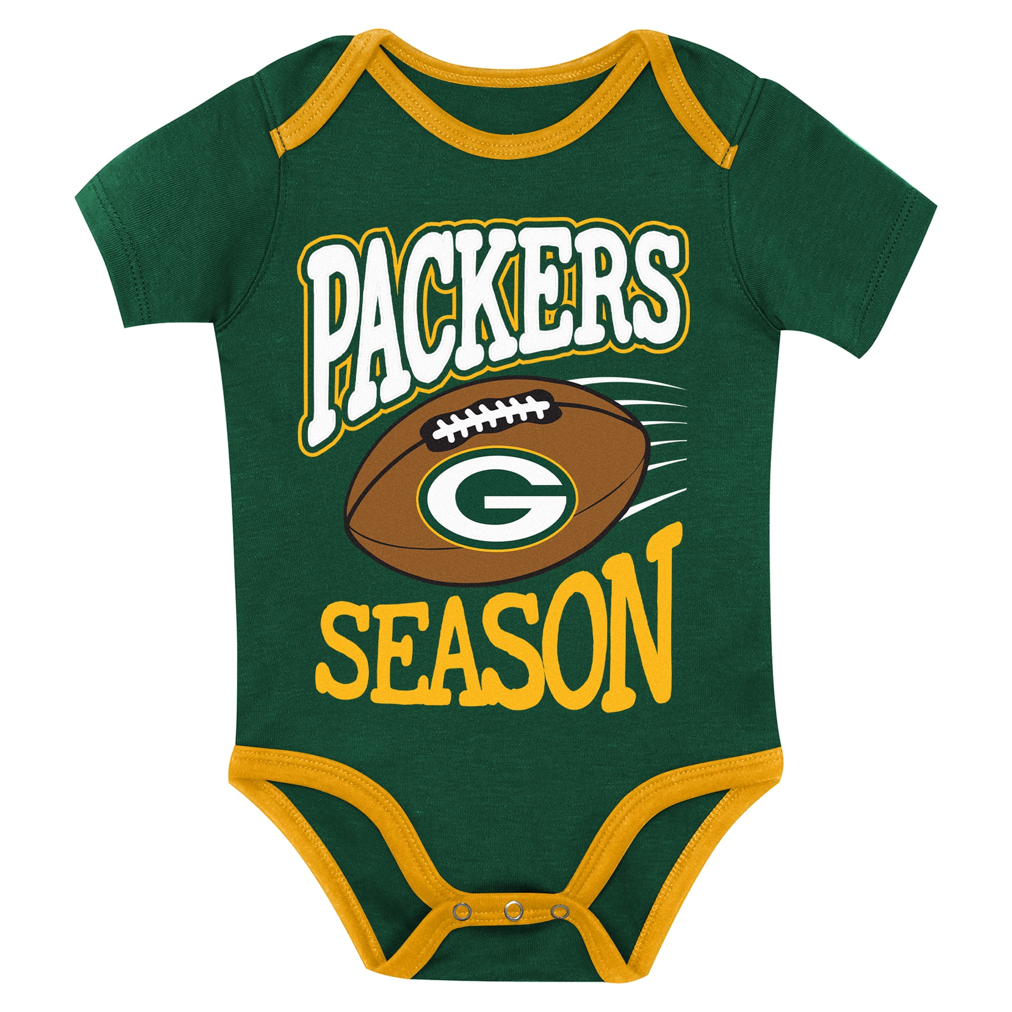 Ensemble de body 3 pièces pour bébé Outerstuff Green Bay Packers, choix premier tour