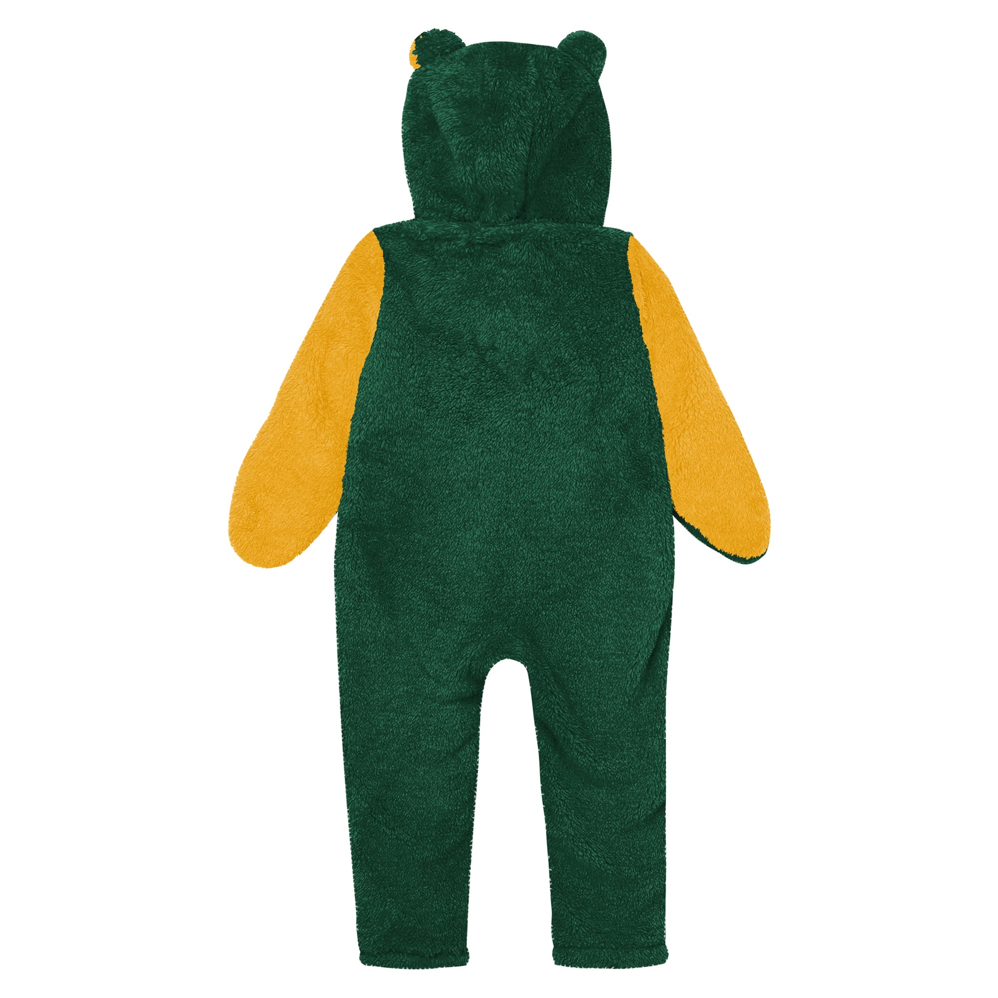 Infant Outerstuff Green Bay Packers Stay Napping Fleece Full-Zip Hooded Sleeper