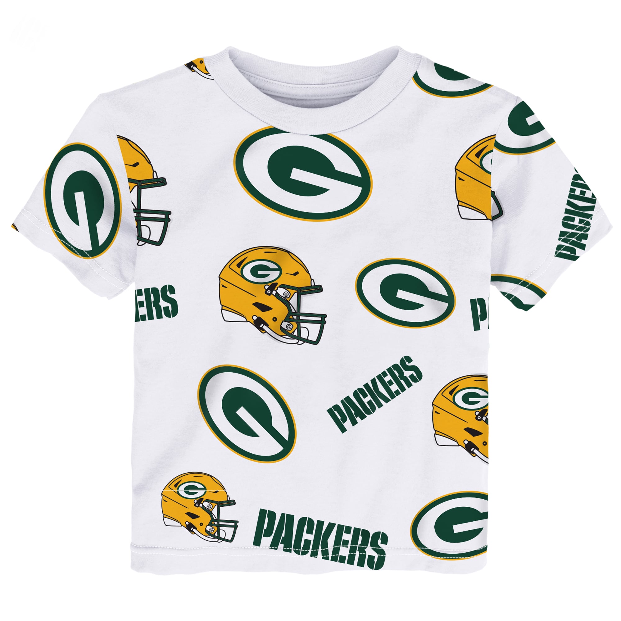 T-shirt de jeu blanc pour bébé Outerstuff à l'effigie la mascotte des Green Bay Packers