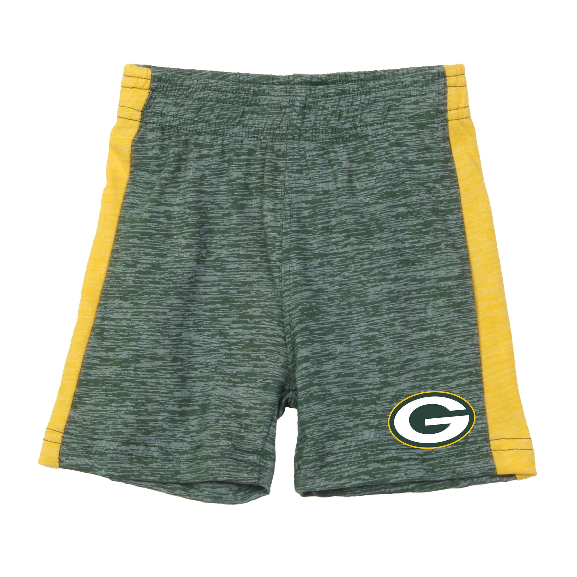 Ensemble body et short bébé Wes & Willy Gold/Green Green Bay Packers Cloudy Yard Hopper