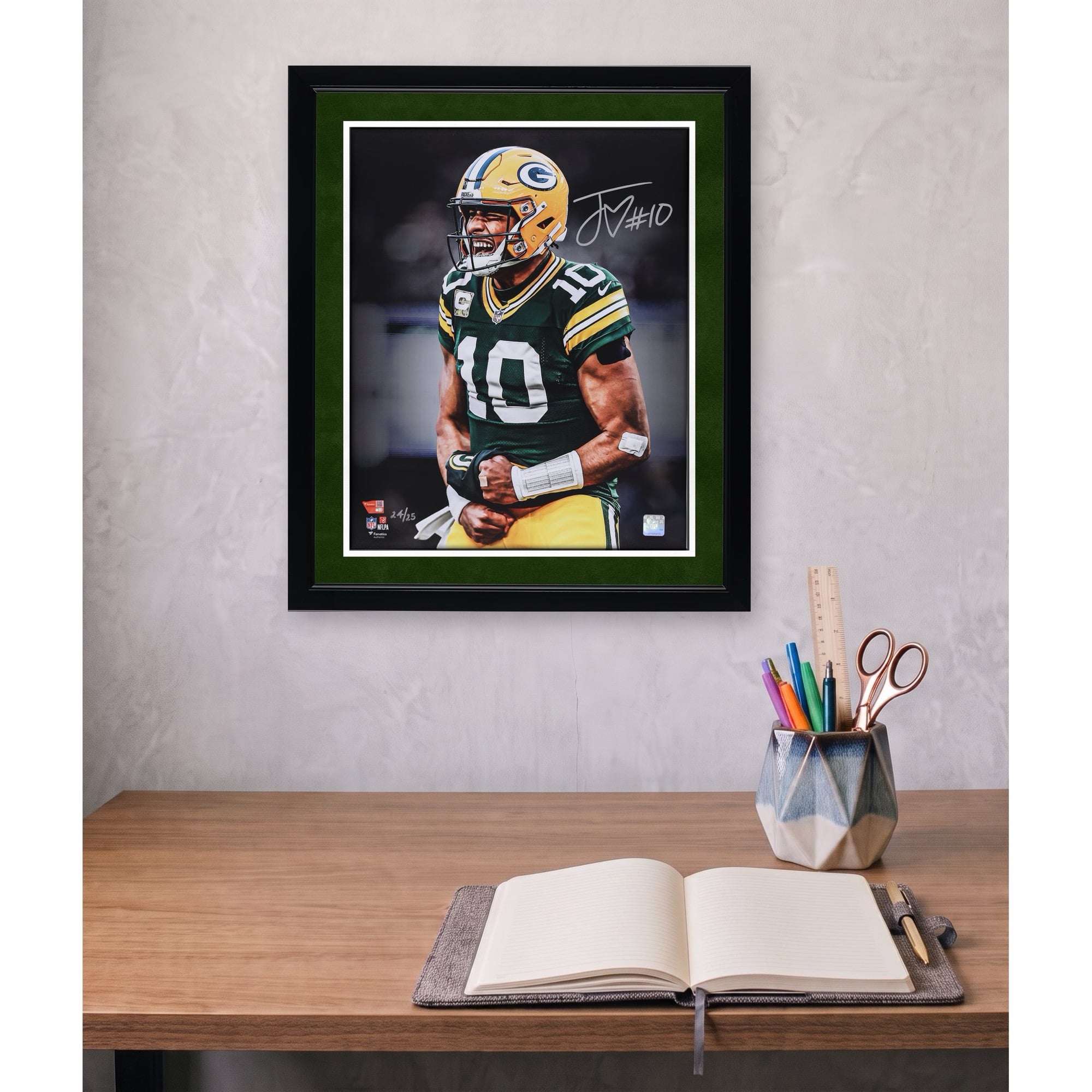 Jordan Love Green Bay Packers Autographed 16" x 20" Unleashed Spotlight Photograph - Limited Edition of 25