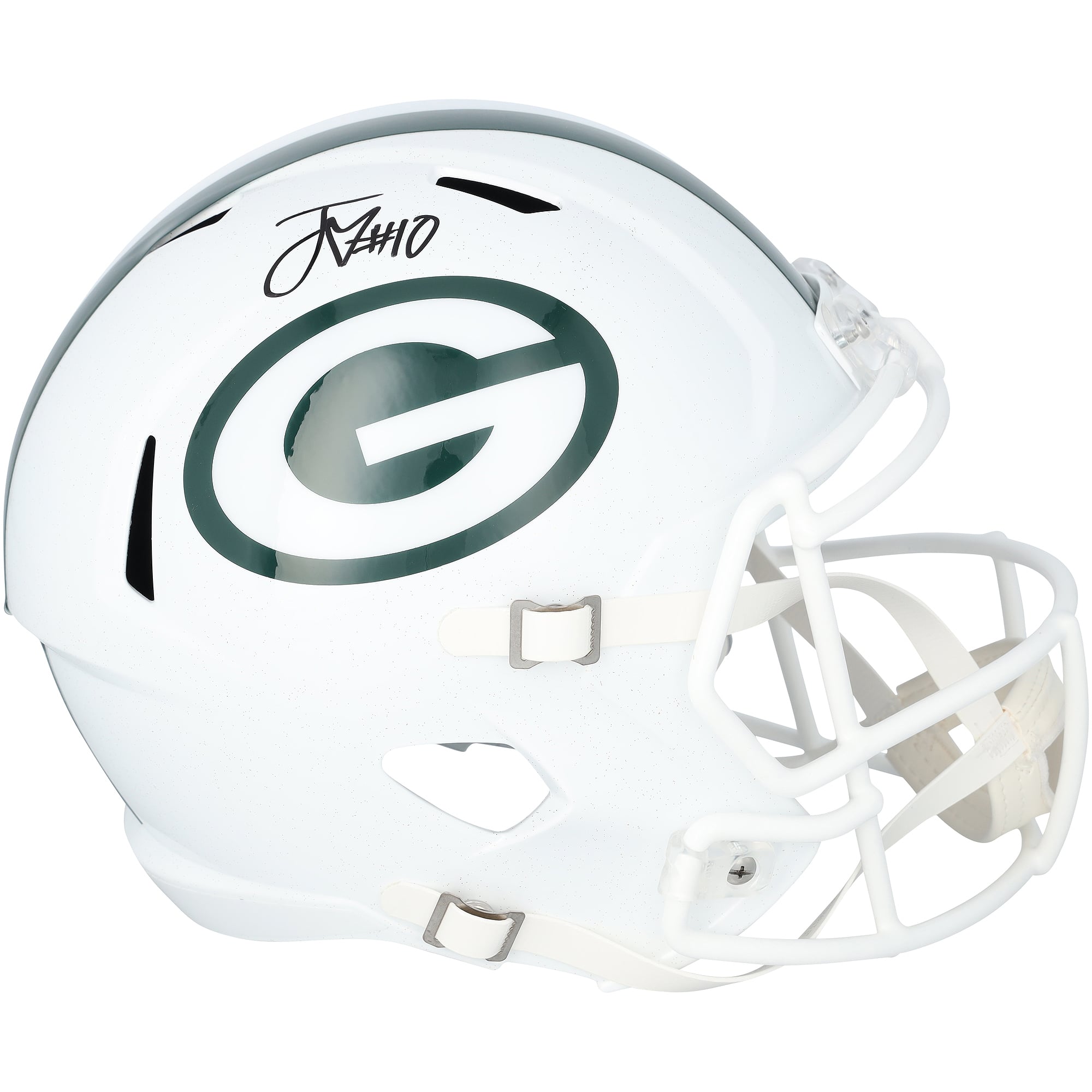 Jordan Love Green Bay Packers Autographed Riddell 2024 Alternate Speed Replica Helmet