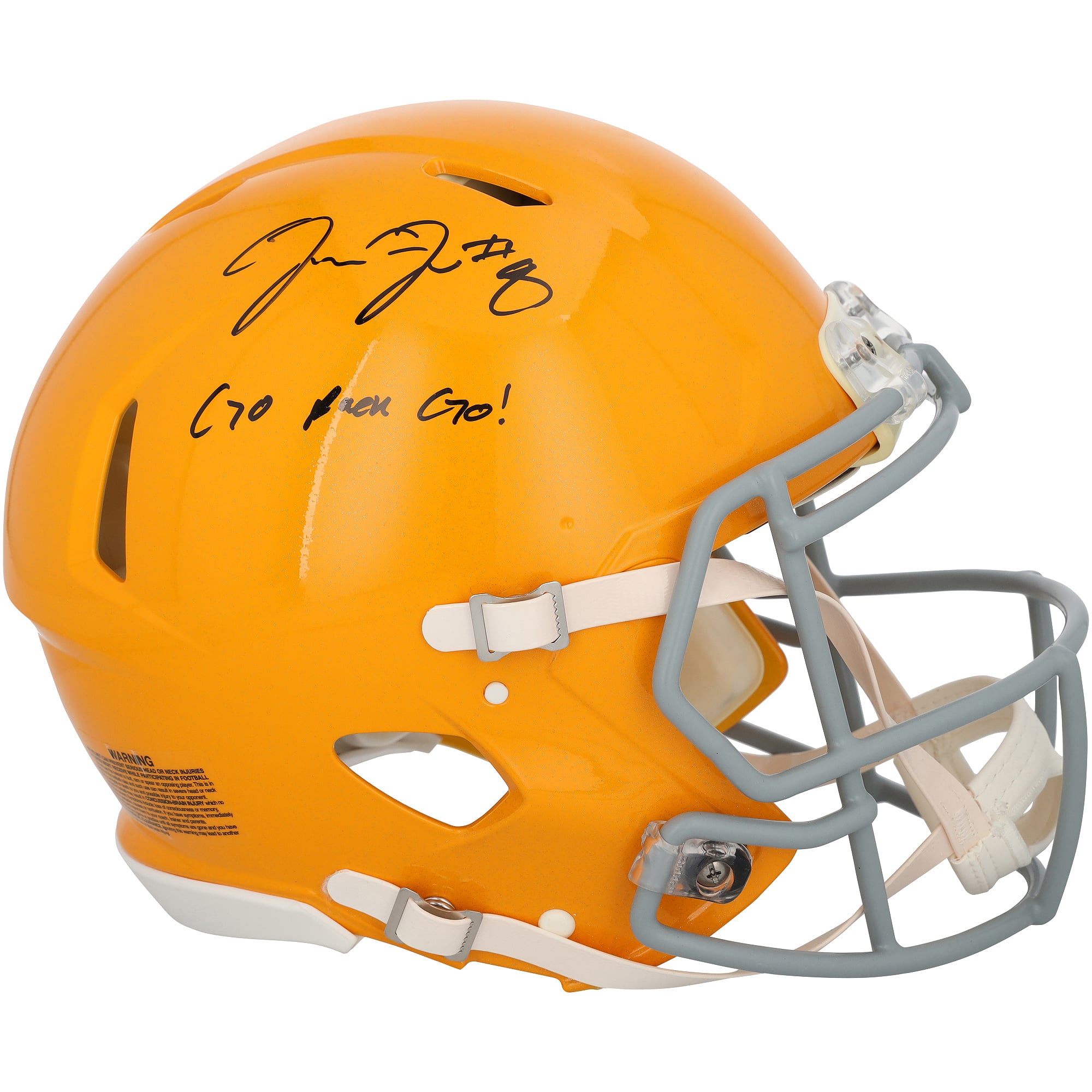 Casque Riddell Speed ​​Authentic rétro 2021 autographié par Josh Jacobs des Green Bay Packers avec inscription « Go Pack Go ! »