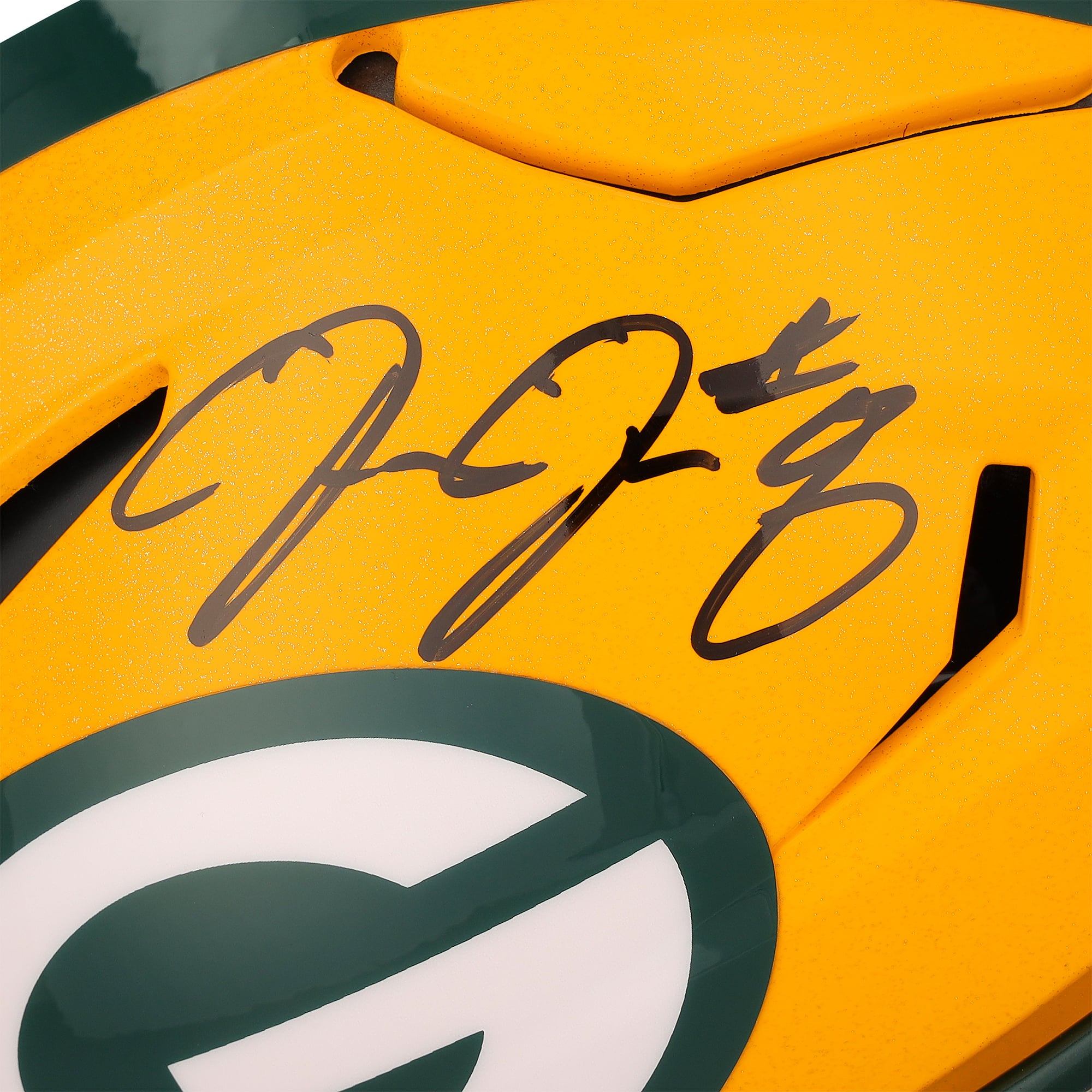 Casque Riddell Speed ​​Flex Authentic autographié par Josh Jacobs des Green Bay Packers