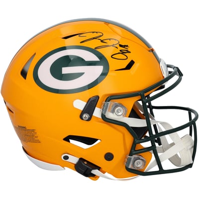 Josh Jacobs Green Bay Packers Autographed Fanatics Authentic Riddell Speed Flex Authentic Helmet  