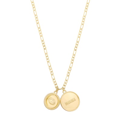 Green Bay Packers LUV AJ Double Coin Logo Necklace
