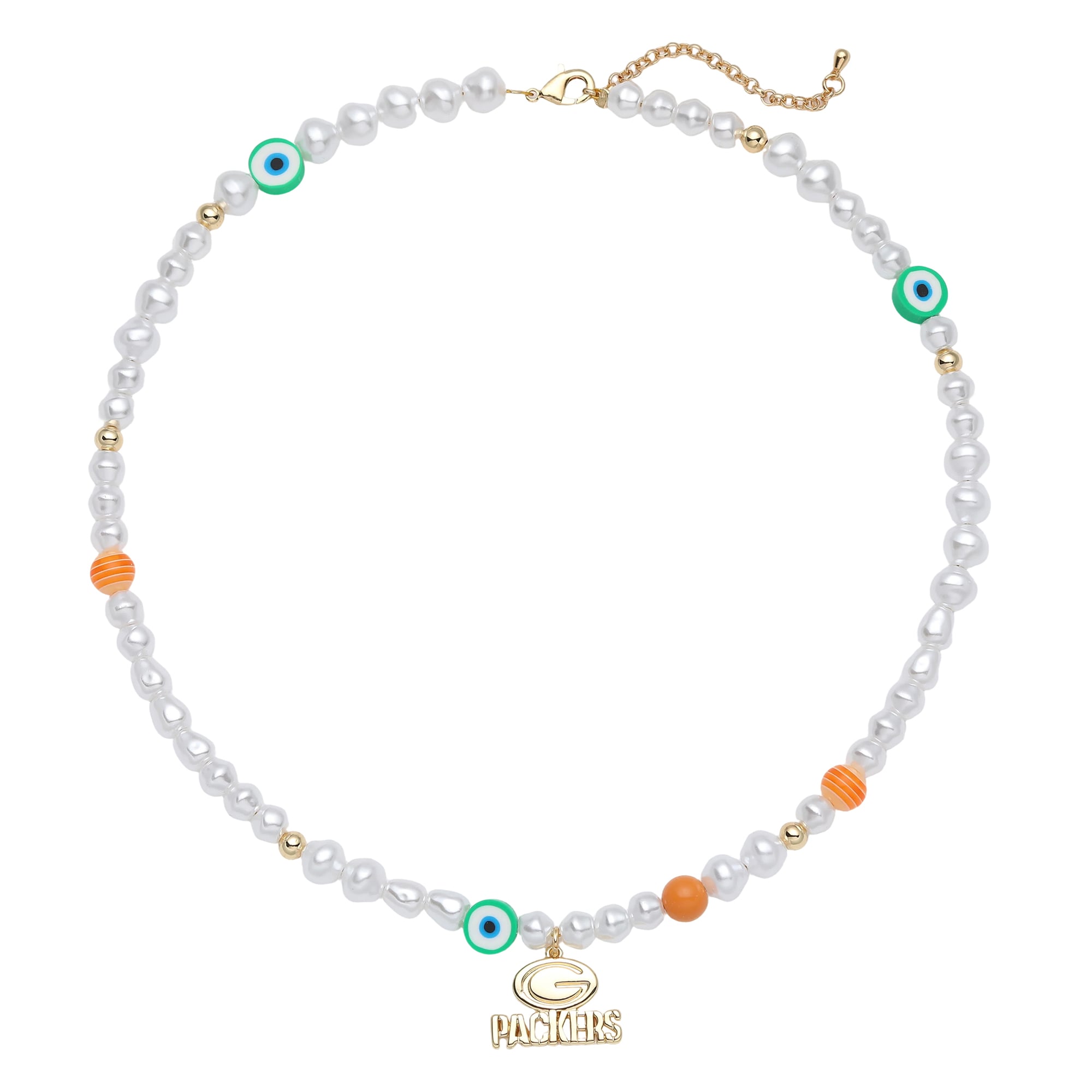 Collier à perles et logo LUV AJ Green Bay Packers