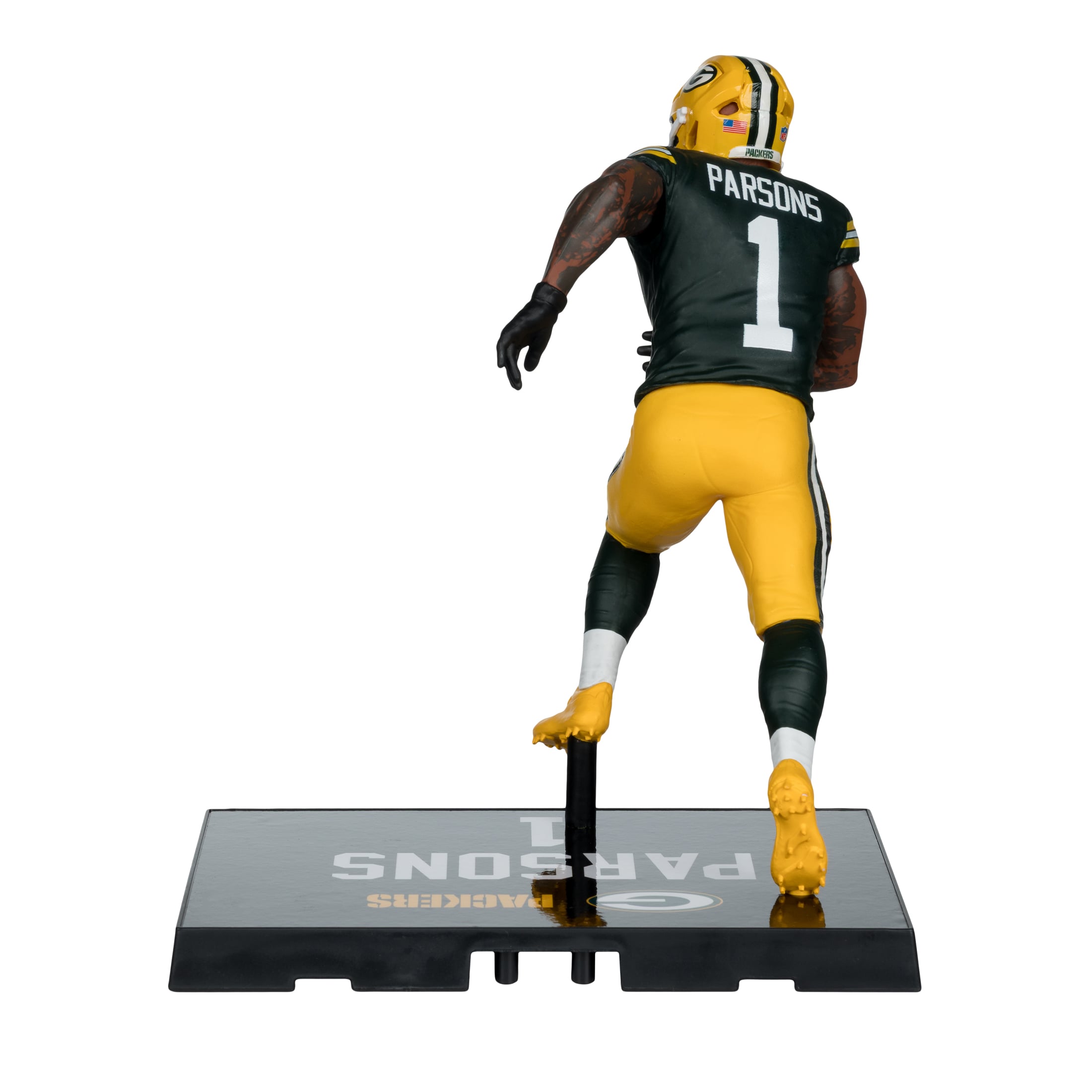 Figurine de joueur Micah Parsons des Green Bay Packers de McFarlane Toys (18 cm).