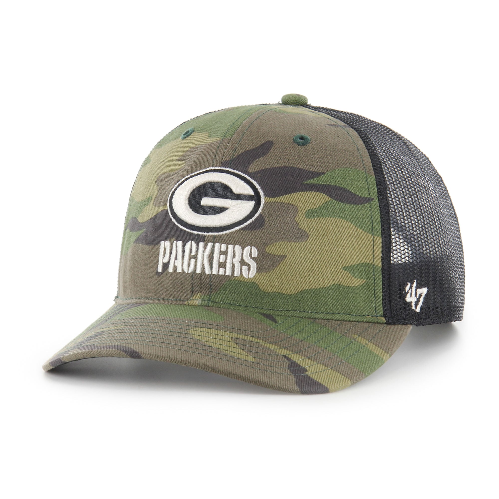 Casquette ajustable camouflage '47 pour homme des Green Bay Packers