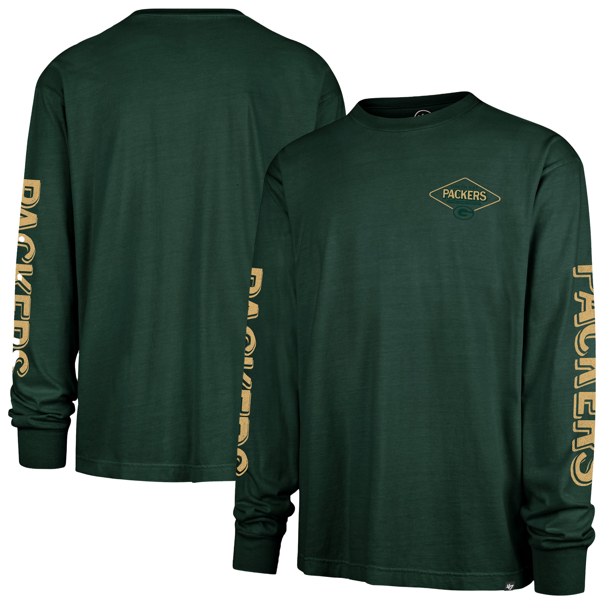 Men's '47 Green Bay Packers Cairn Ravine Foundation Long Sleeve T-Shirt