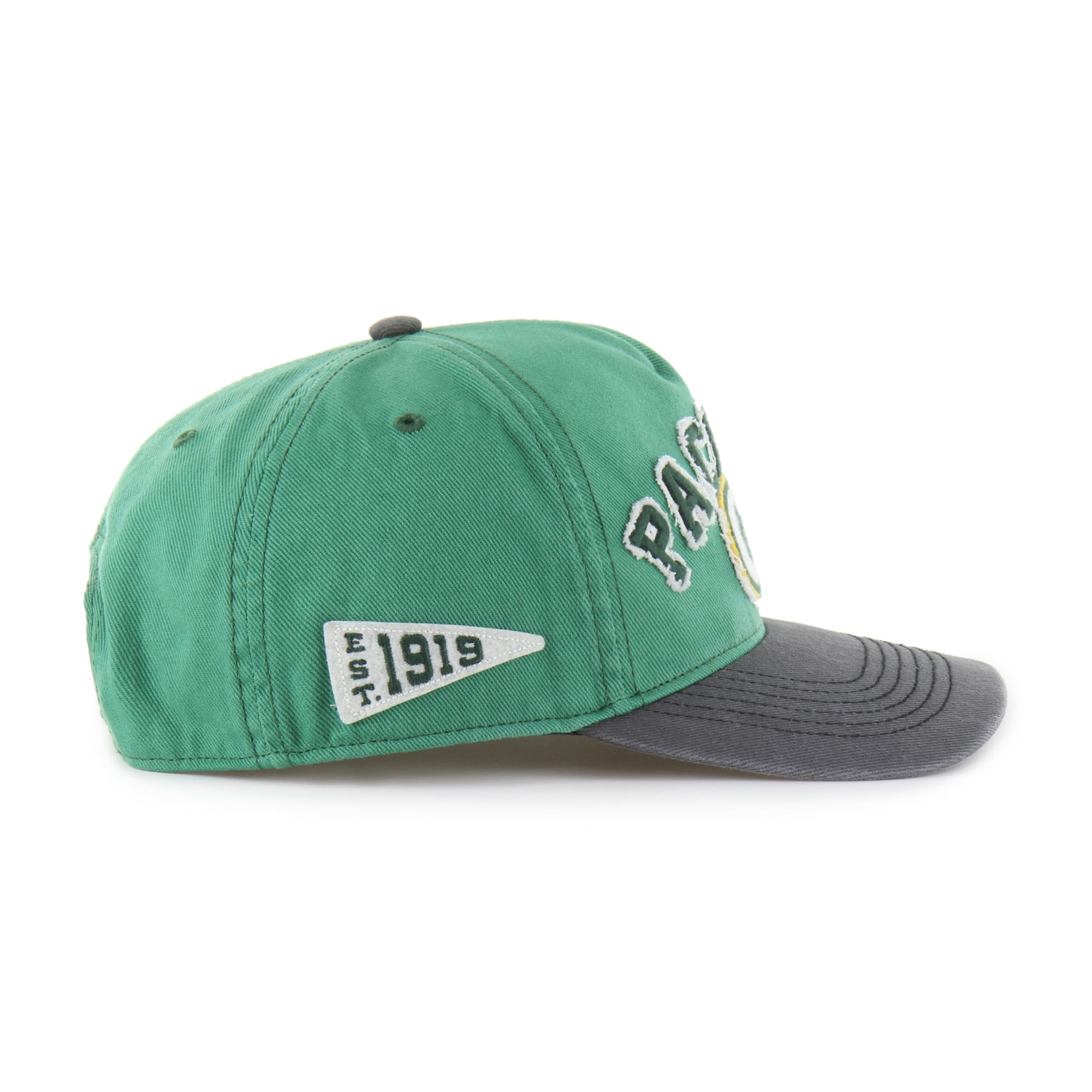 Men's '47 Green Green Bay Packers  Calderwood Well Worn Hitch Adjustable Hat