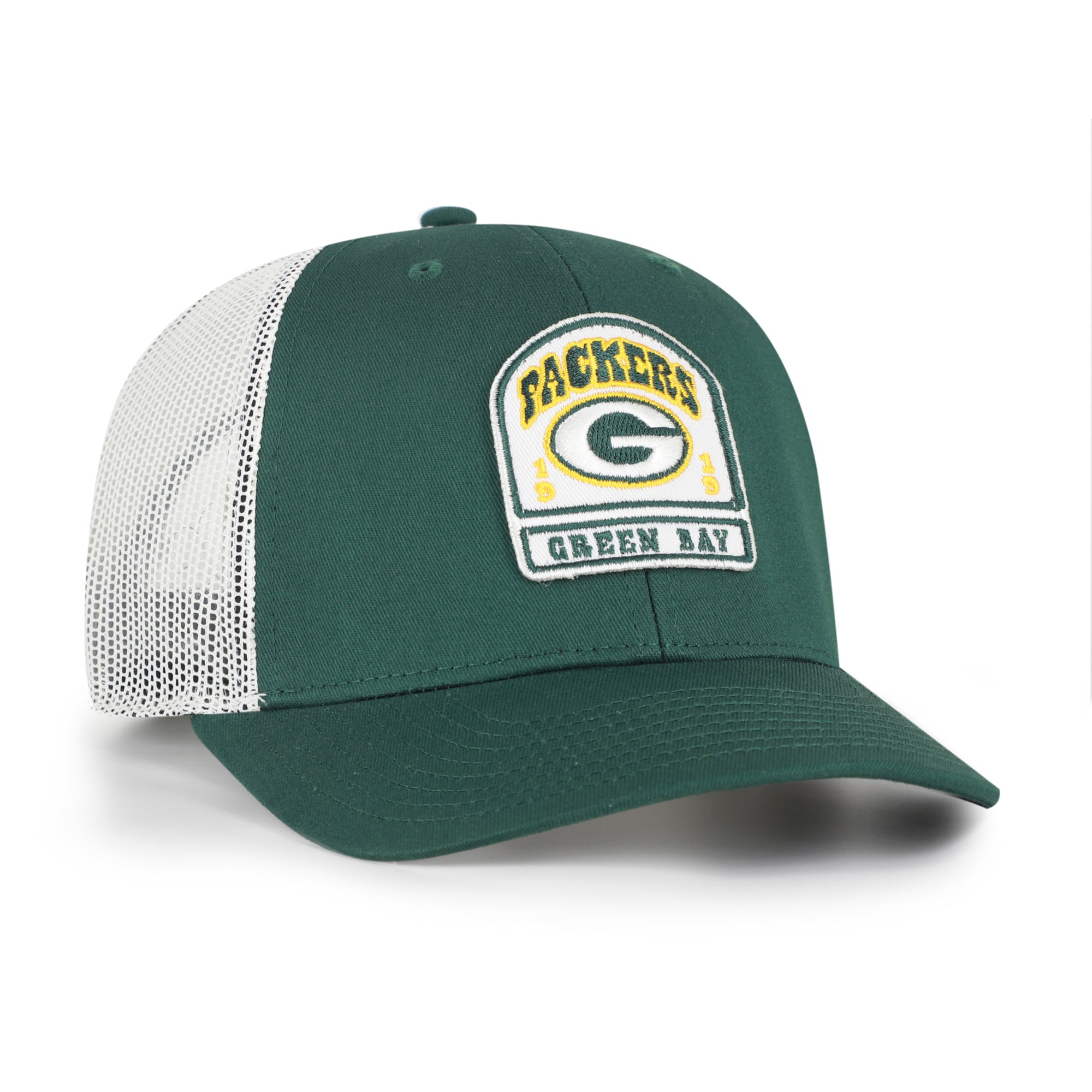 Casquette trucker ajustable pour homme, modèle '47 Green Bay Packers Headstone