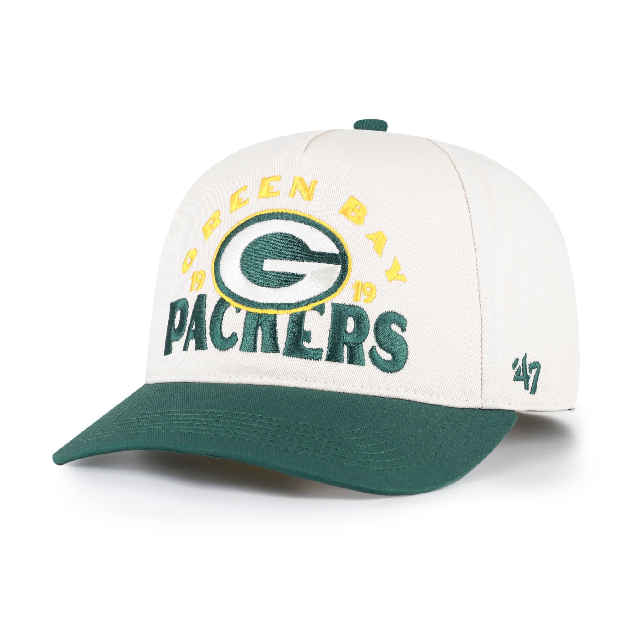 Men's '47 Natural Green Bay Packers Arcitext Hitch Adjustable Hat