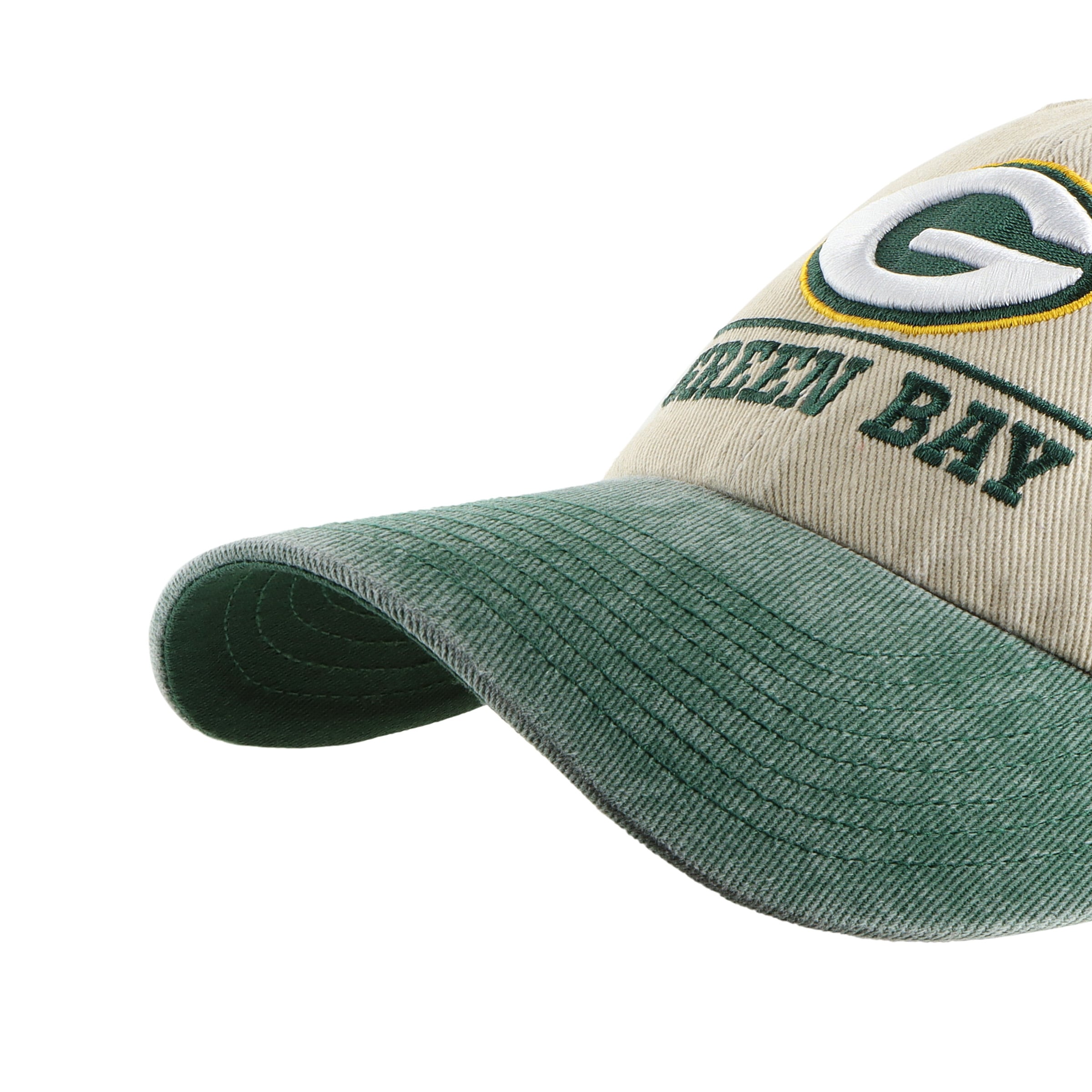 Casquette ajustable pour homme « 47 Natural Green Bay Packers Logo Line Clean Up »