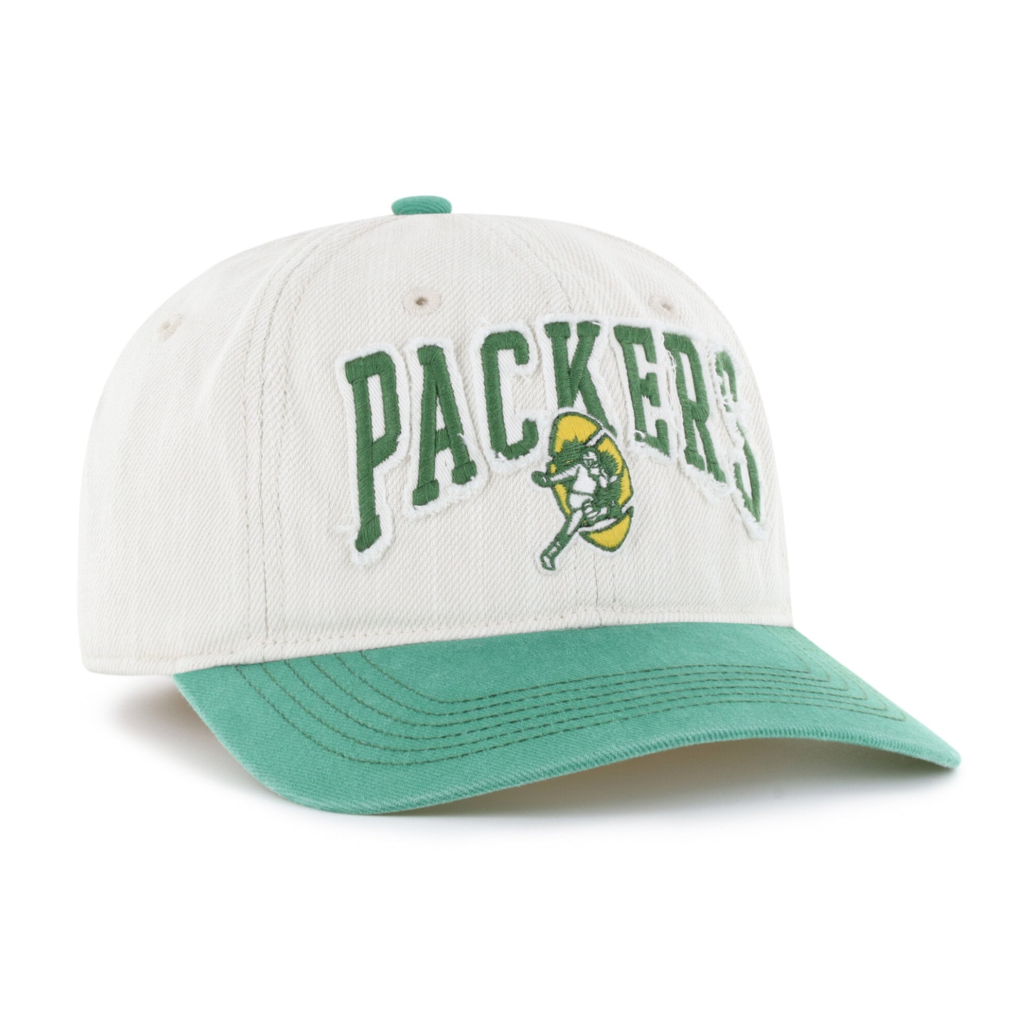 Casquette ajustée Groton Franchise rétro Green Bay Packers '47 Natural pour homme