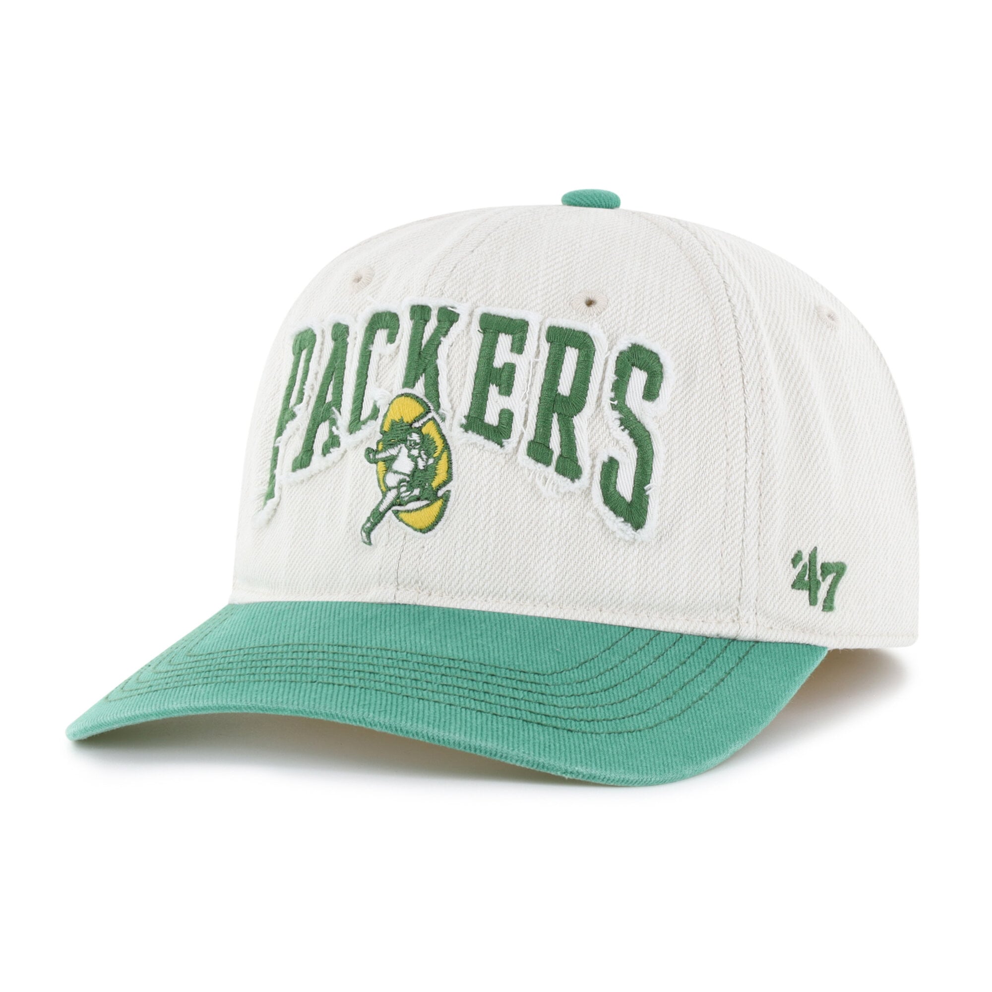 Casquette ajustée Groton Franchise rétro Green Bay Packers '47 Natural pour homme
