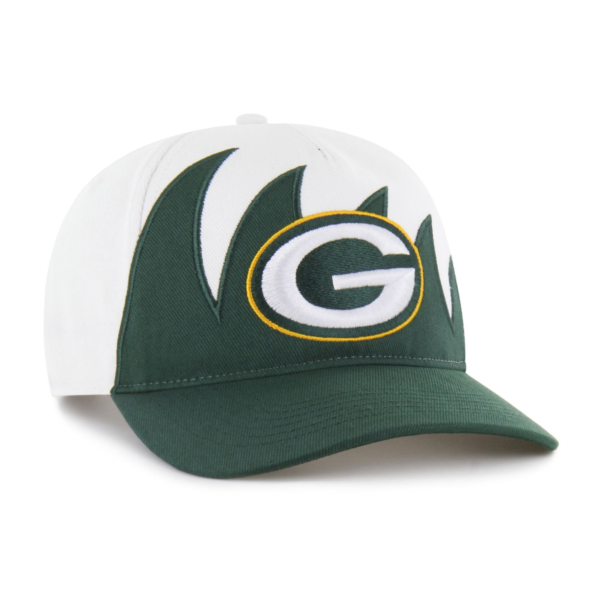 Men's '47 White Green Bay Packers Jagged Hitch Adjustable Hat