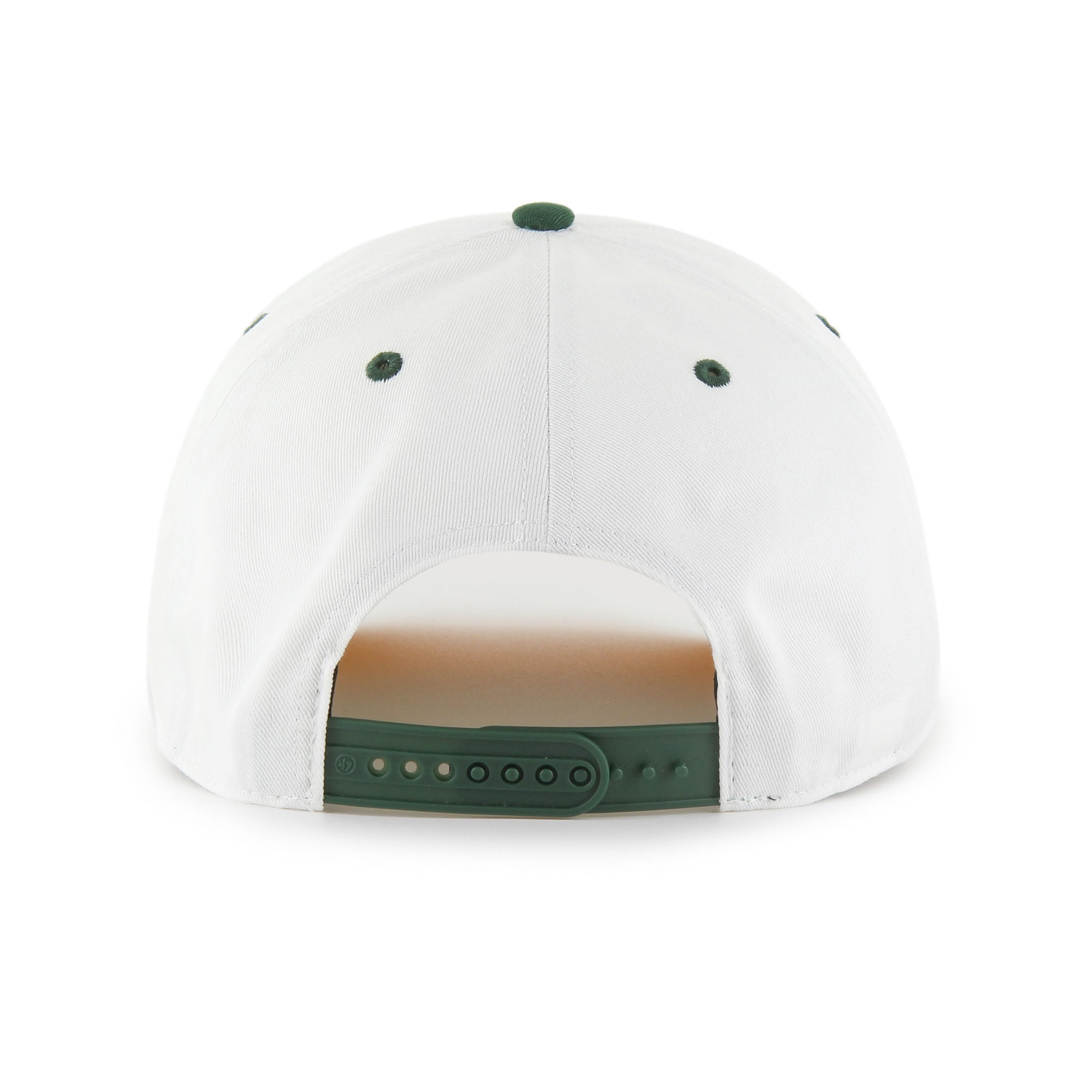 Men's '47 White/Green Green Bay Packers Roscoe Two-Toned Hitch Adjustable Hat