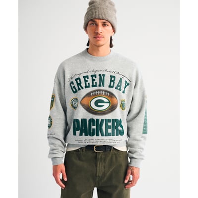 Green Bay Packers Abercrombie & Fitch Fleece Sweatshirt - Gray