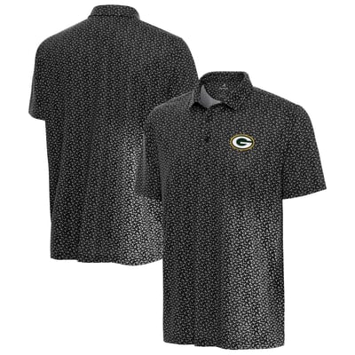 Green Bay Packers Antigua Vigorous Polo - Black