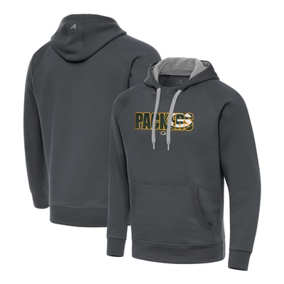 Green Bay Packers Antigua Impact Victory Hoodie - Charcoal