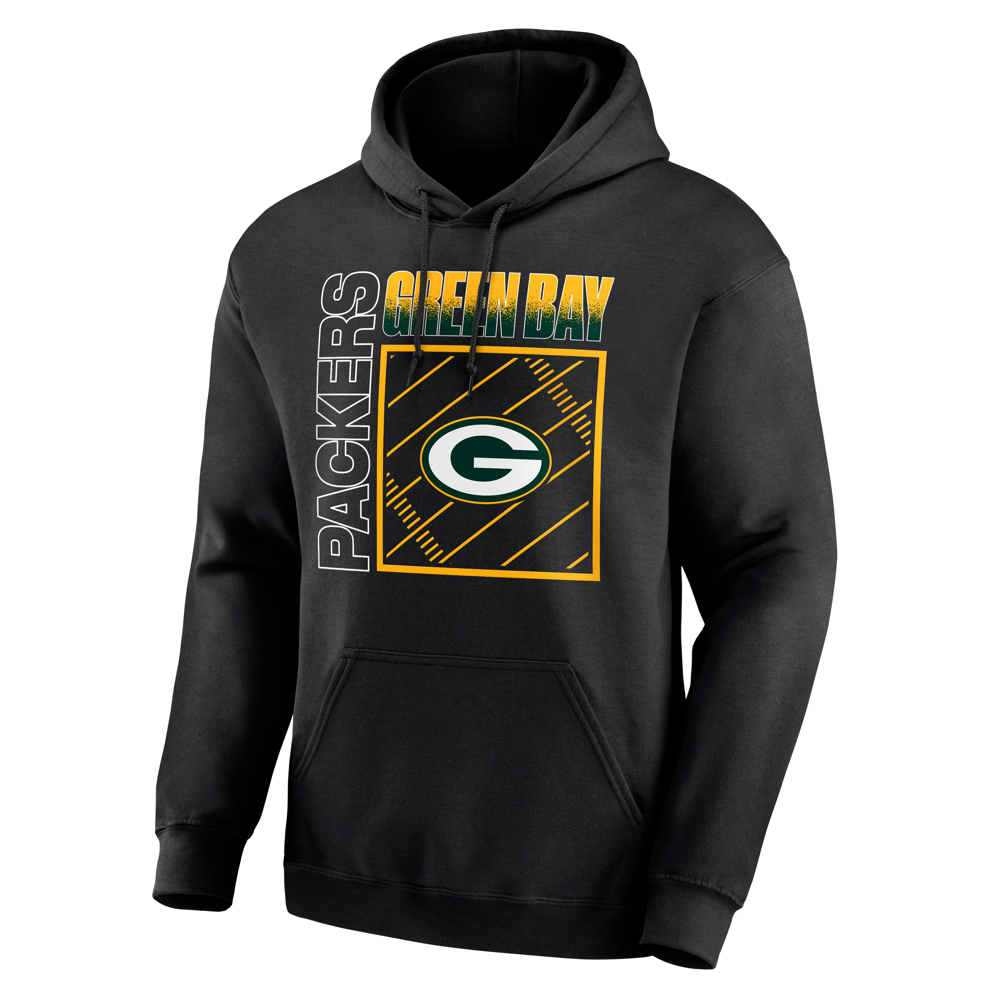 Sweat à capuche personnalisé avec nom et numéro, noir, Green Bay Packers Home Field Pop, pour homme