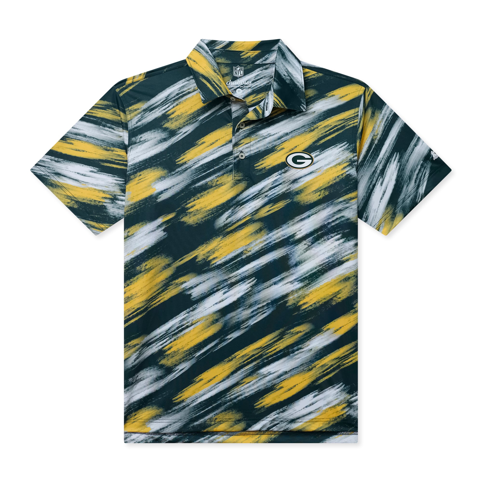 Polo Chubbies vert Green Bay Packers Color Blitz pour homme