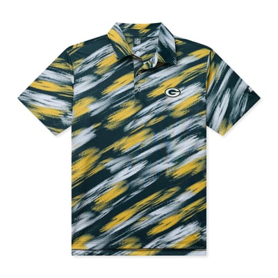 Green Bay Packers Chubbies Color Blitz Polo - Green