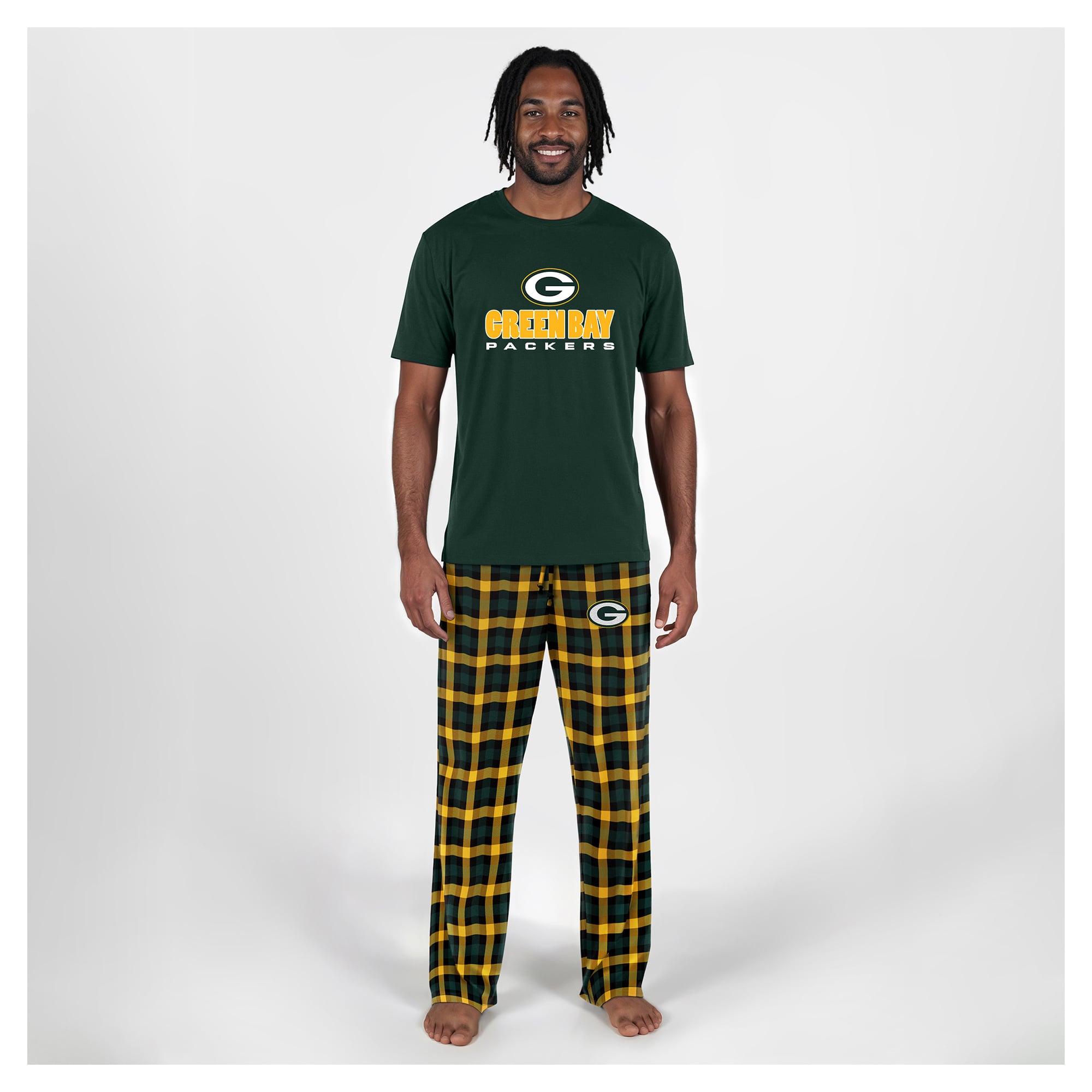 Men's Concepts Sport Green Bay Packers Big & Tall Highland Sleep Set